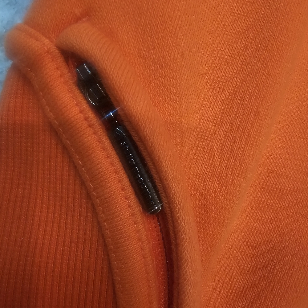 Adidas by Stella McCartney Orange Fleece Hoodie Women’s Medium Zip-Up Active Jac - Picture 7 of 14